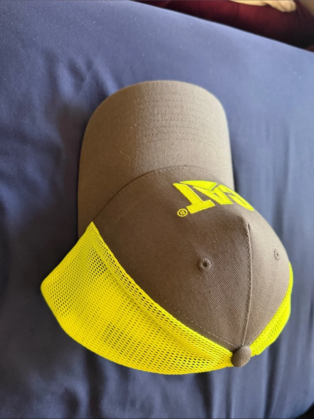 Caterpillar Brown & Yellow CAT Logo Mesh Trucker Hat